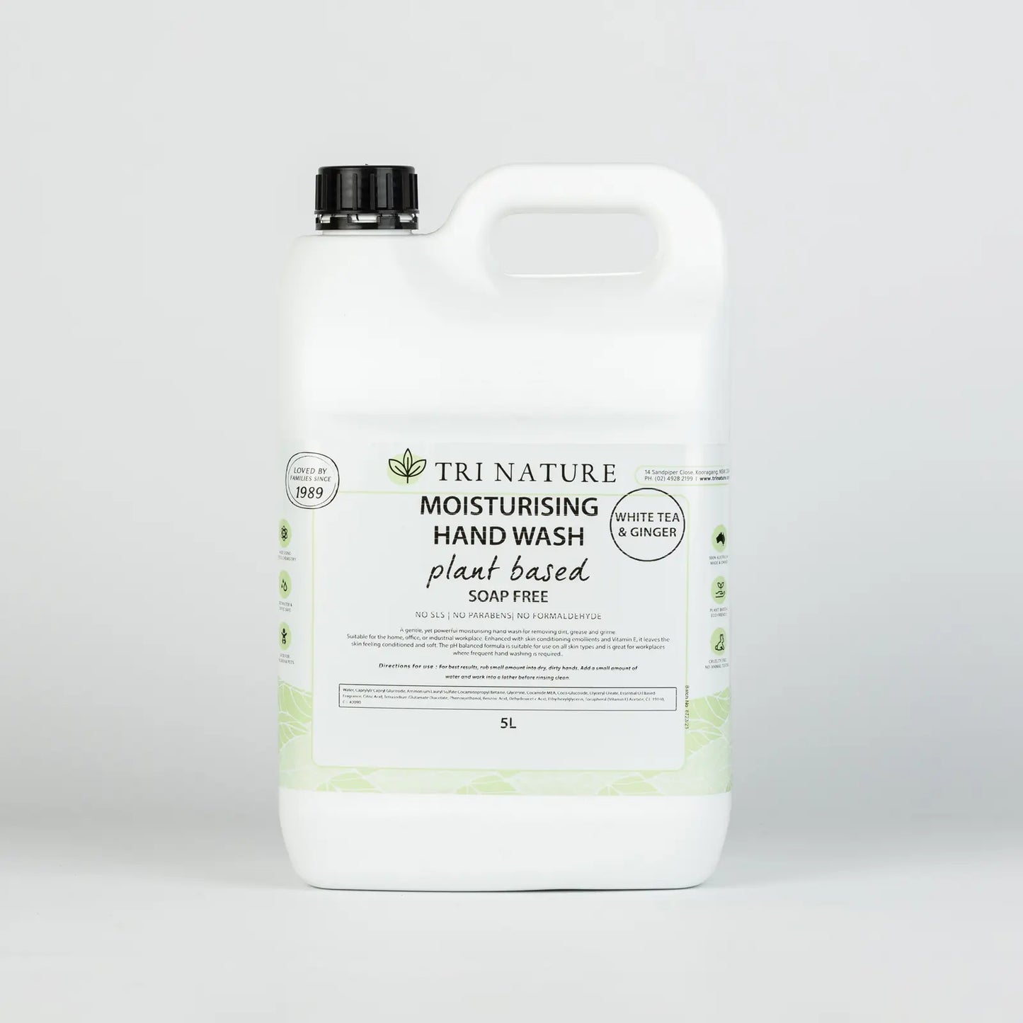 Tri Nature Moisturising Hand Wash - White Tea & Ginger